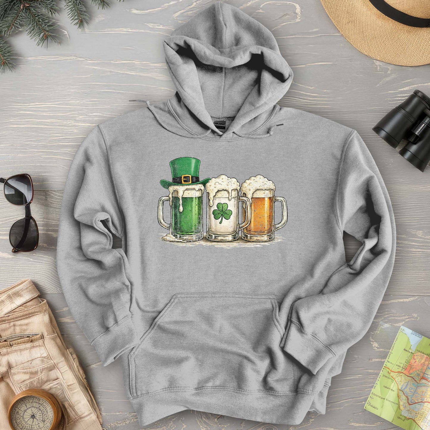 Irish Flag Mugs Hoodie