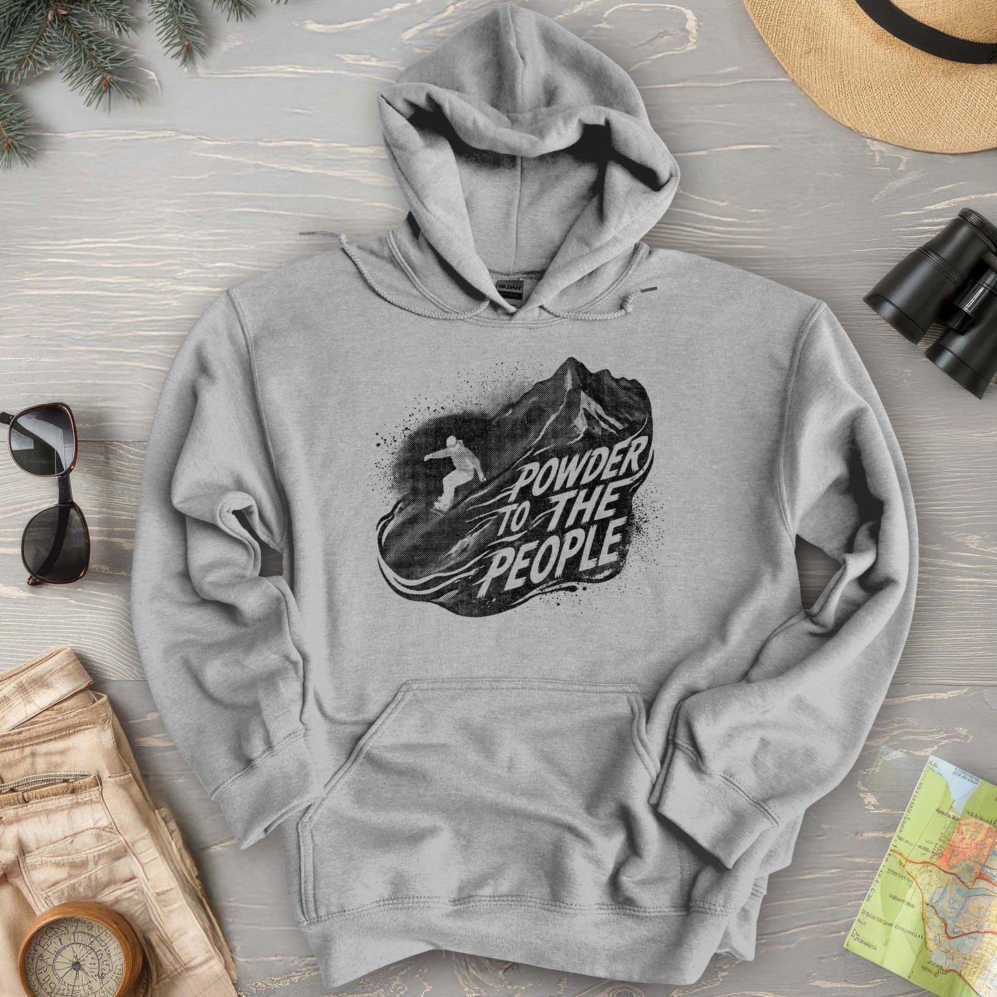 Powder to the People Boarding Hoodie