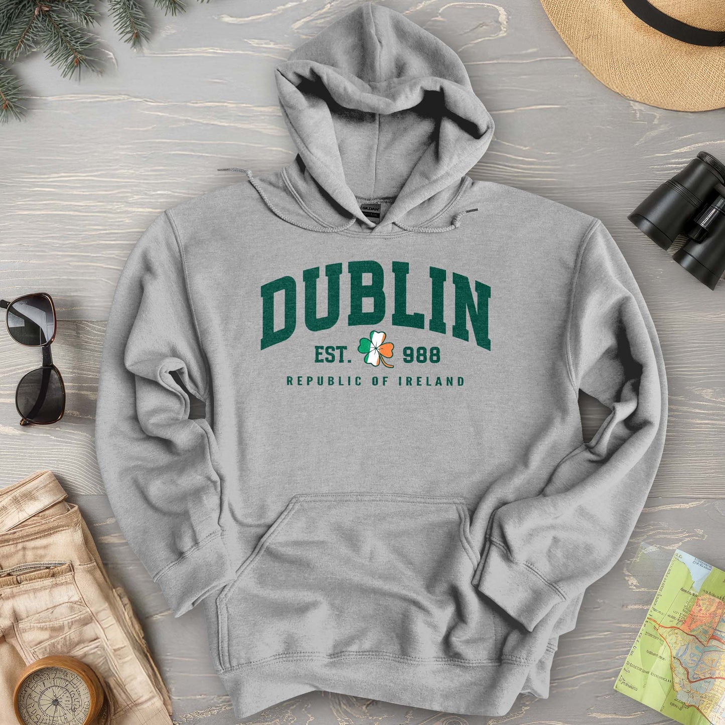 Dublin Varsity Flag Hoodie