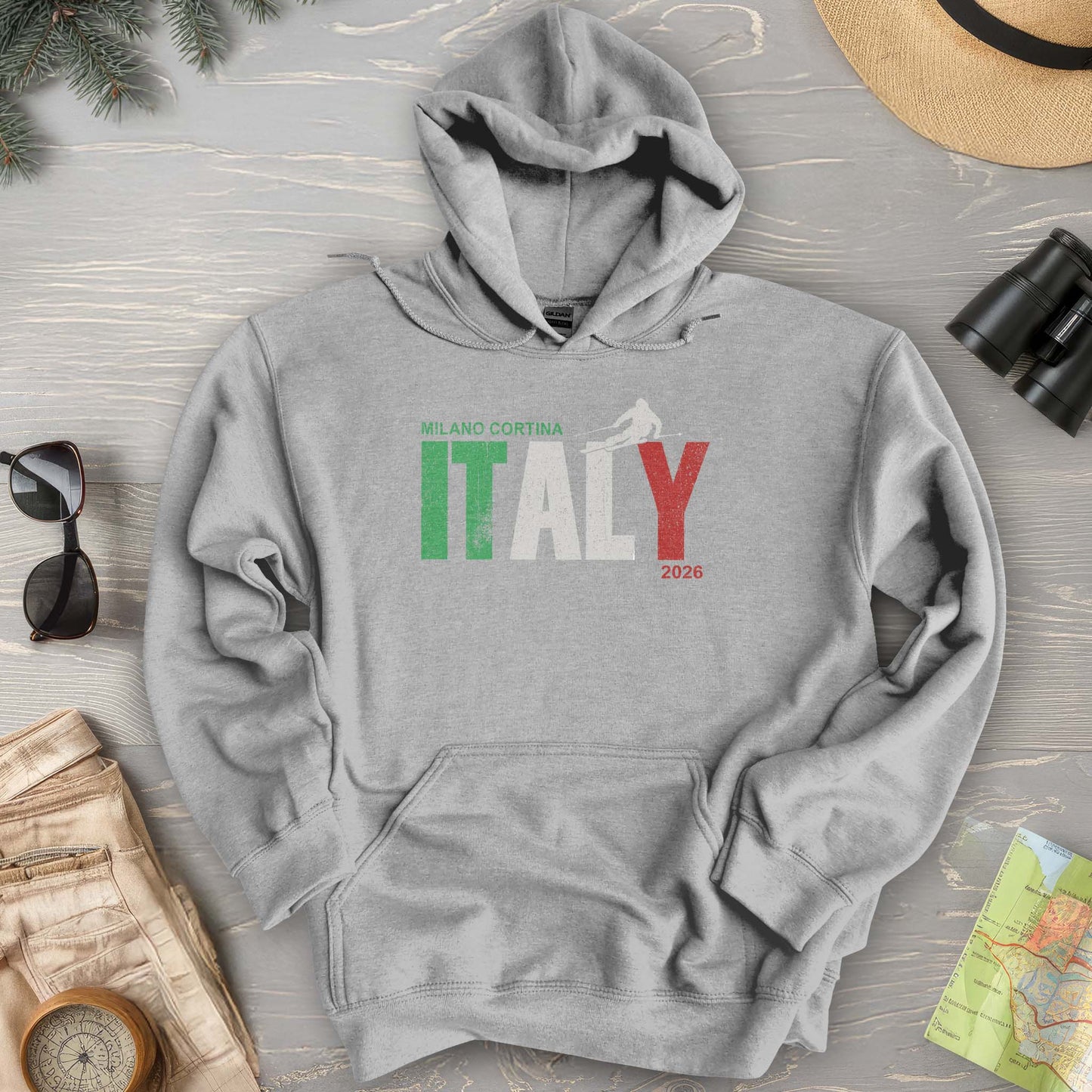 Milano Cortina Skier Hoodie