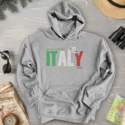Milano Cortina Snowboarder Hoodie