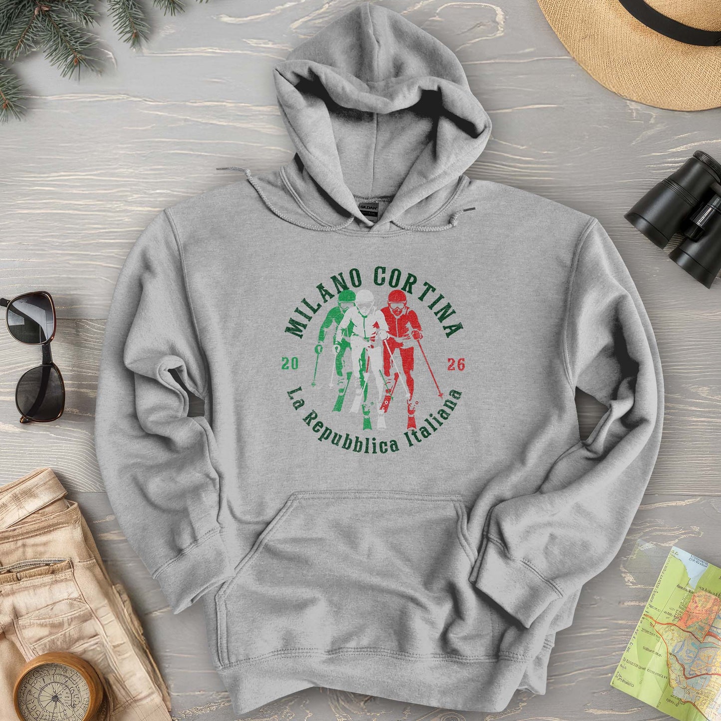 Milano Cortina Skier Hoodie