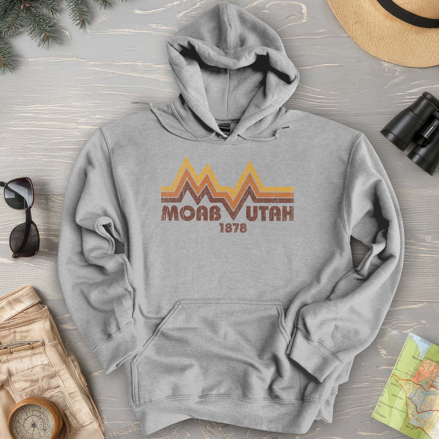 Moab Utah Retro Hoodie
