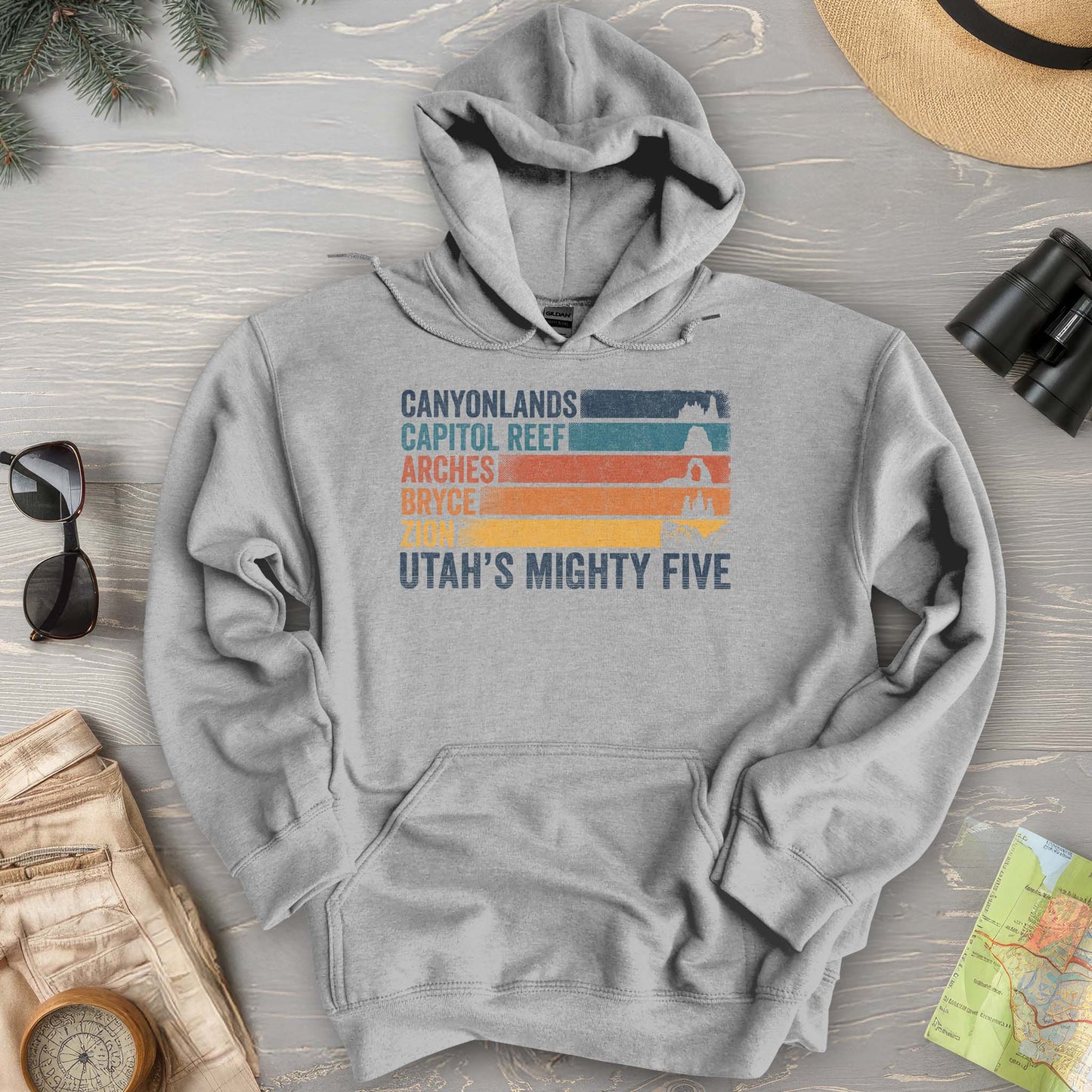 Utah's Mighty Five Stripes Hoodie