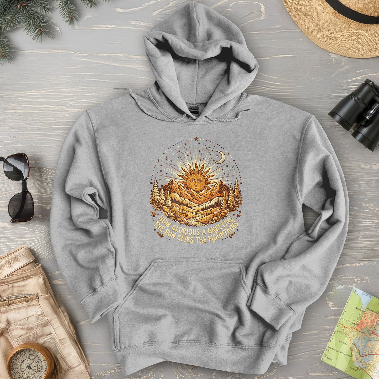 Glorious Greeting John Muir Hoodie