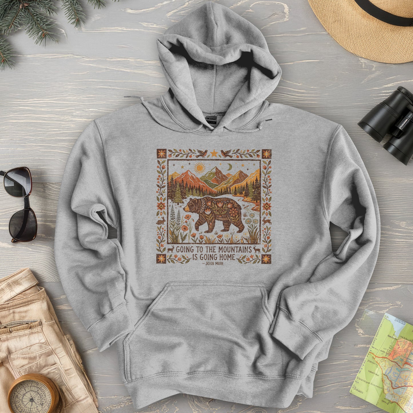 Going Home John Muir Hoodie