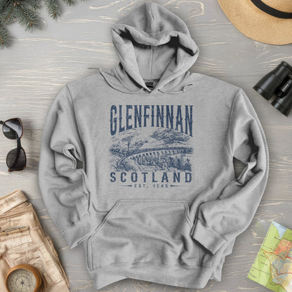 Glenfinnan Scotland Sketch Hoodie
