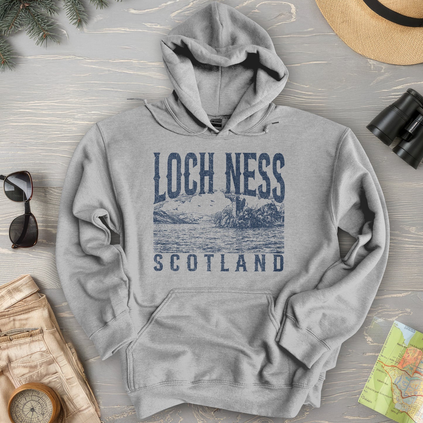 Loch Ness Sketch Hoodie