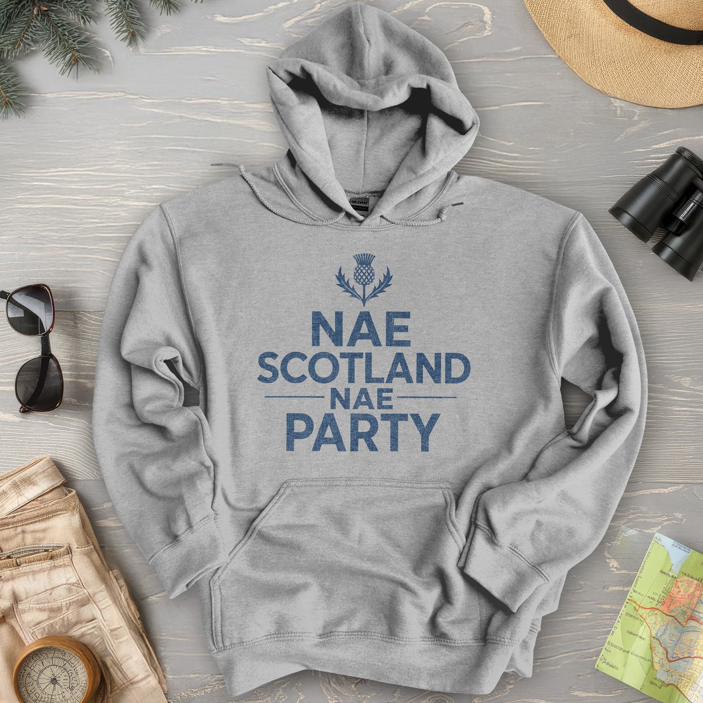Nae Party Thistle Hoodie