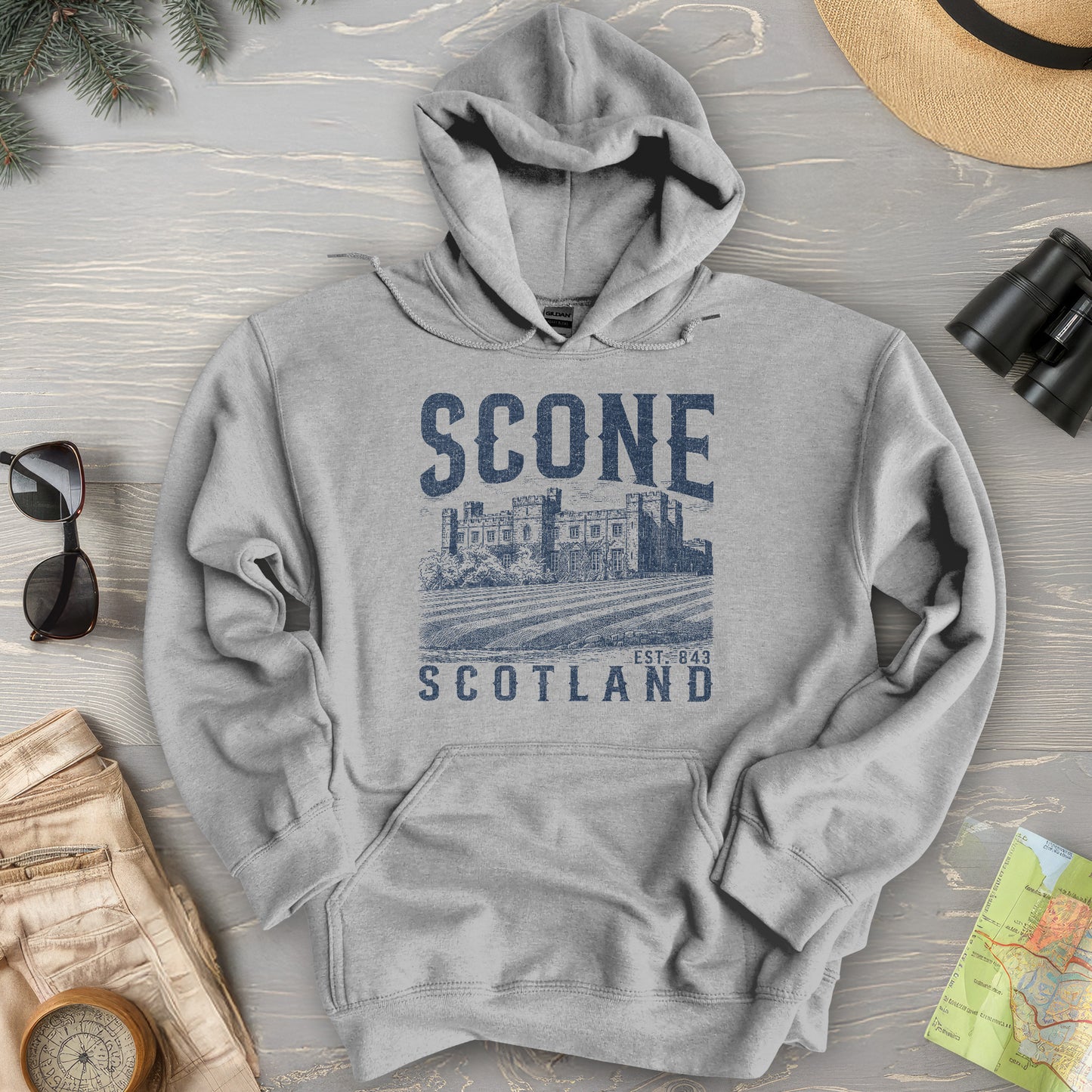 Scone Scotland Sketch Hoodie