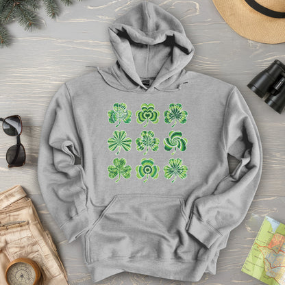 Tie-Dye Shamrocks Hoodie