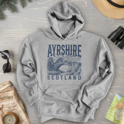 Ayrshire Scotland Sketch Hoodie