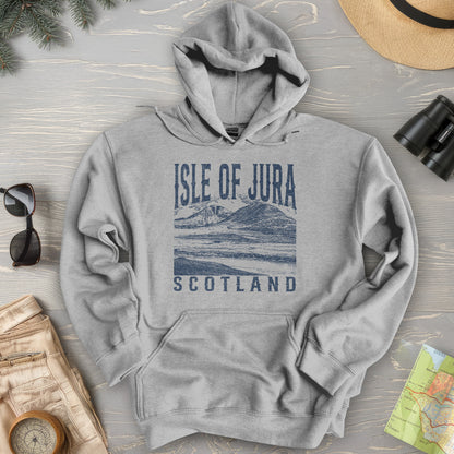 Isle of Jura Scotland Sketch Hoodie