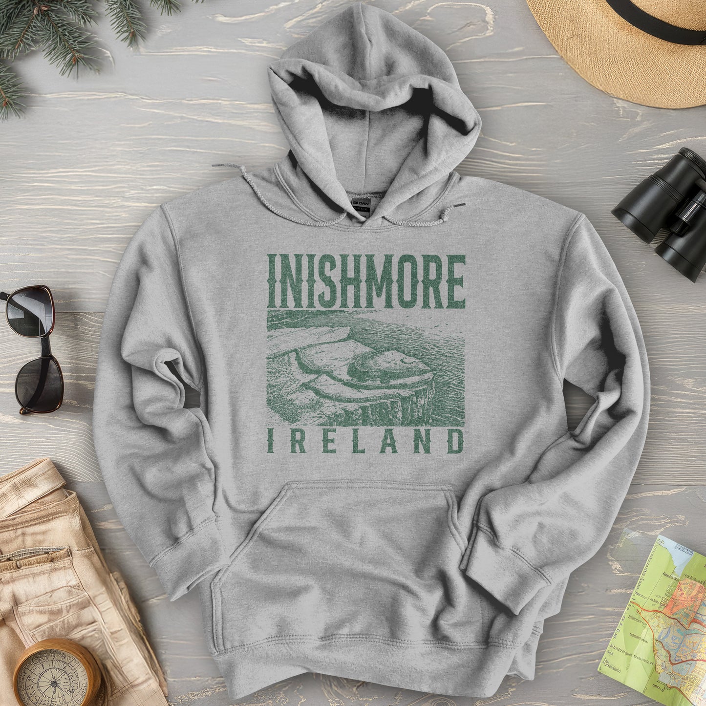 Inishmore Ireland Sketch Hoodie
