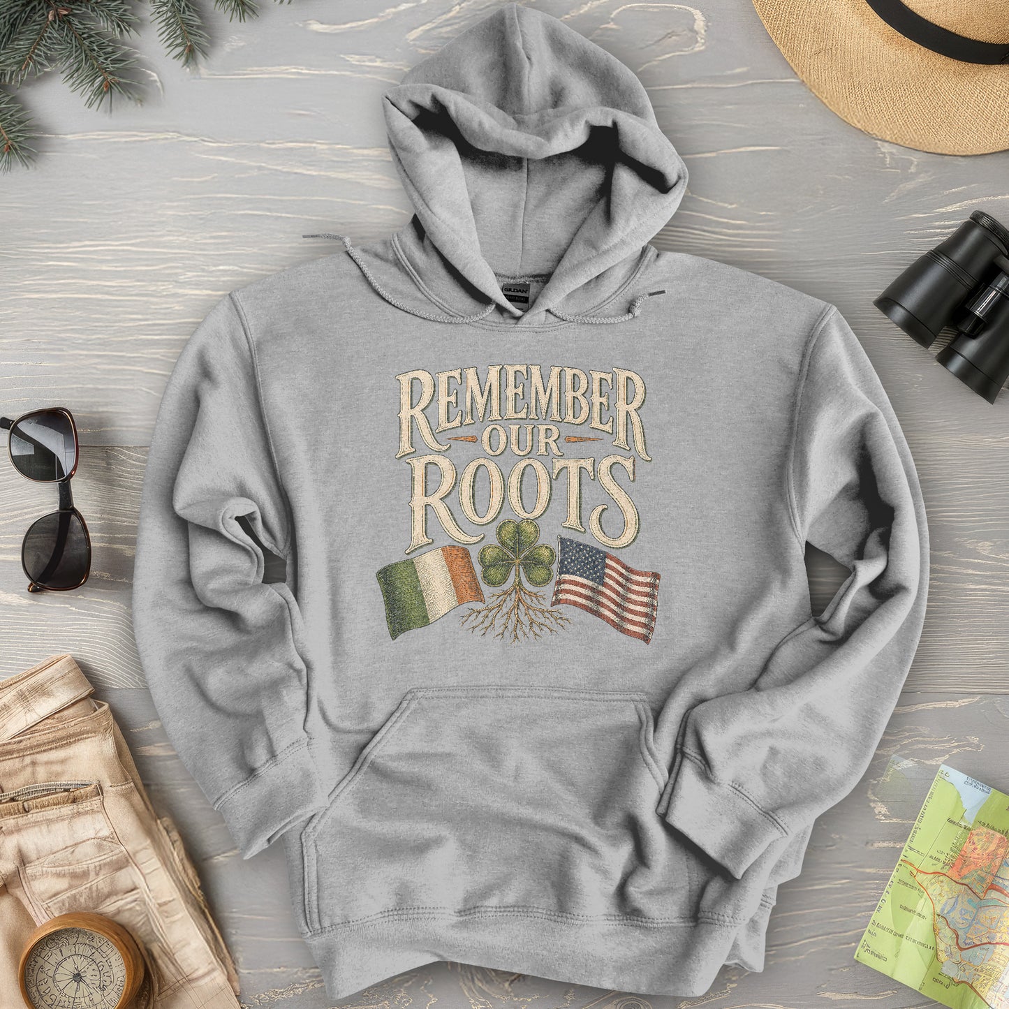 Remember Irish Roots Hoodie
