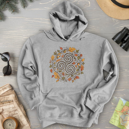 Celtic Autumn Spiral Hoodie