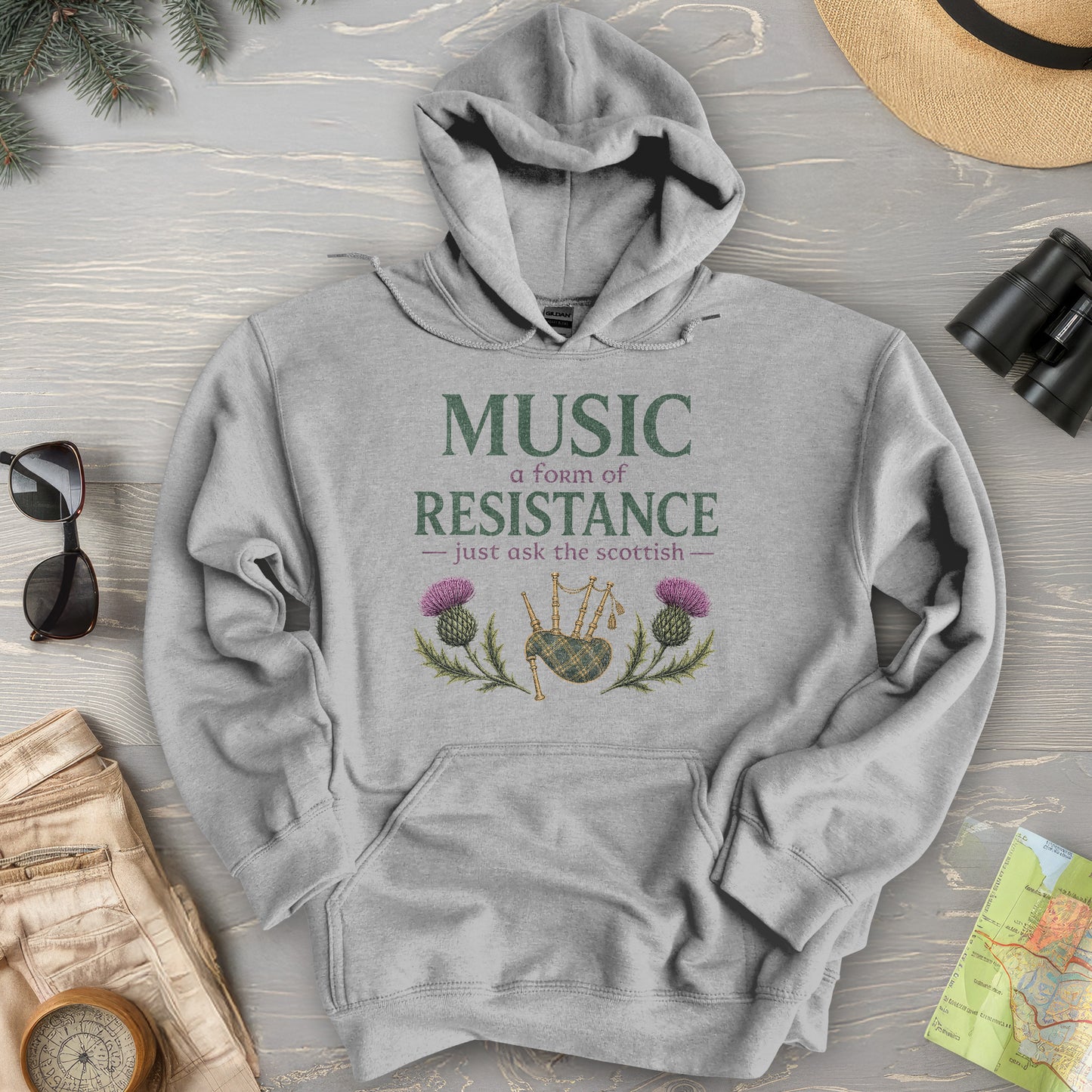 Music Resistance Scottish Hoodie