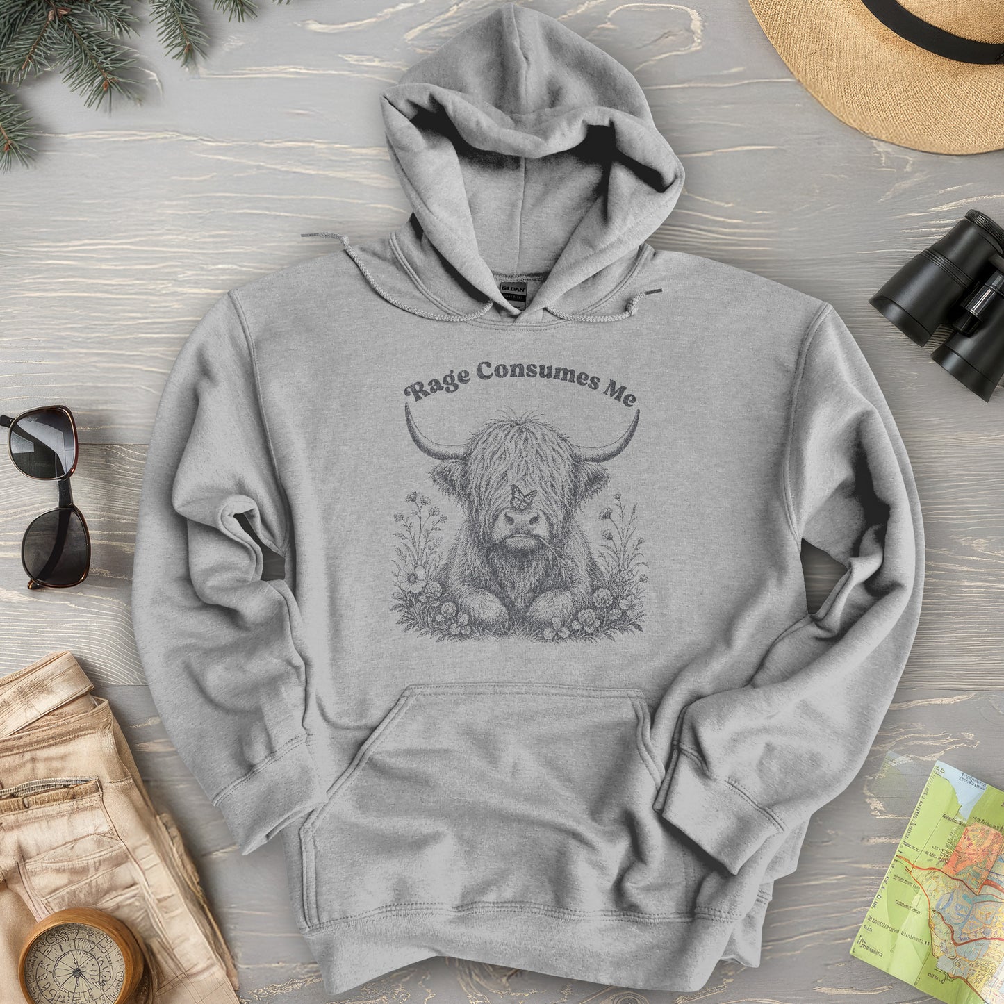 Raging Coo Monogram Hoodie