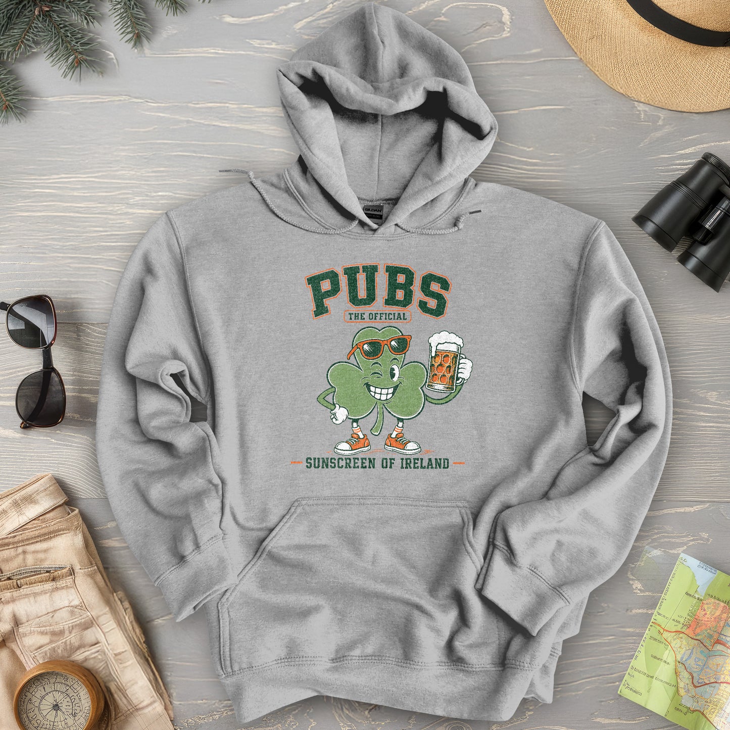 Pubs Irish Sunscreen Hoodie