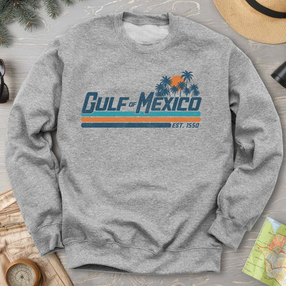 Gulf of Mexico Retro Stripe Crewneck Sweatshirt