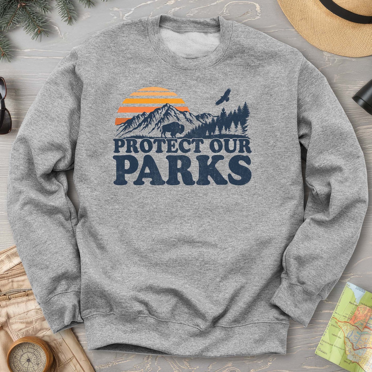 Protect Our Parks Vintage Sunset Sweatshirt