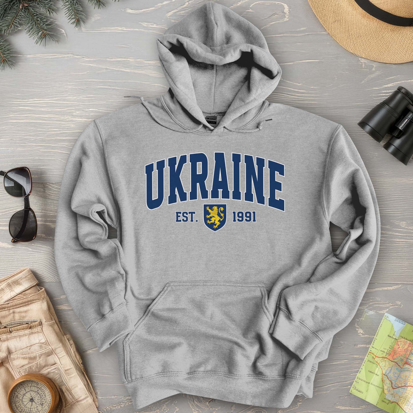 Ukraine Varsity Heraldry Hoodie