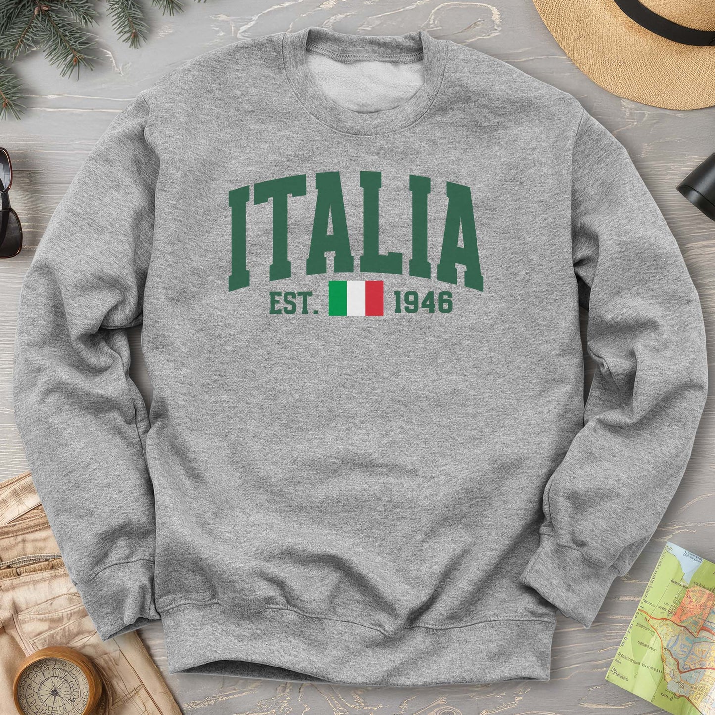 Italia Varsity Flag Sweatshirt