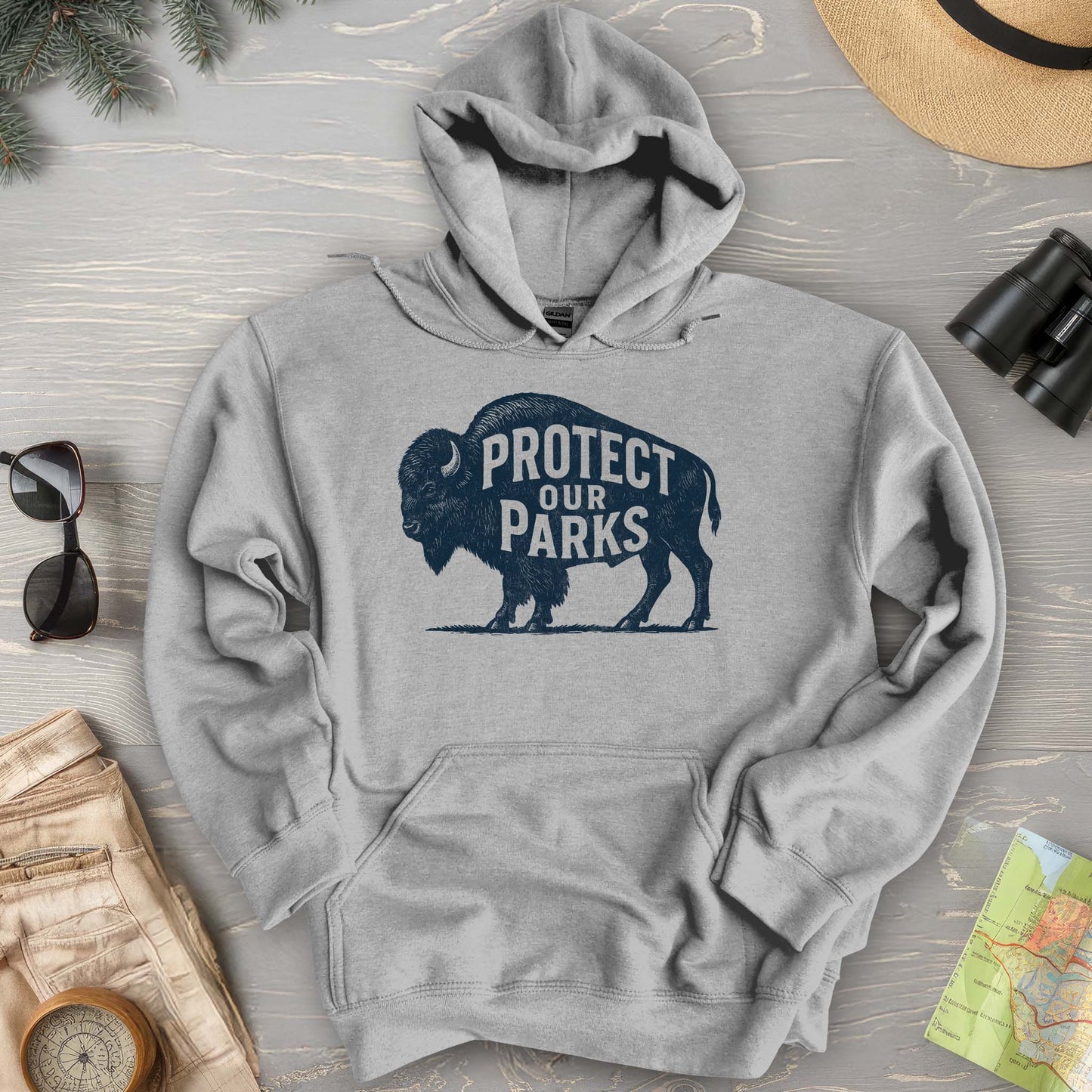 Protect Our Parks "Vintage Buffalo" Hoodie