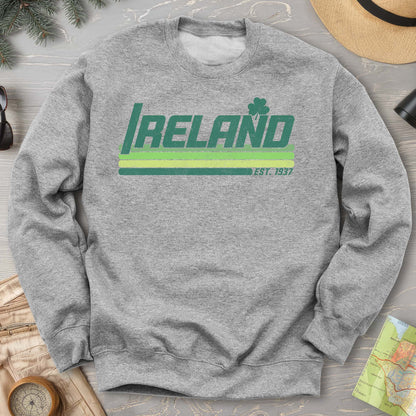 Ireland Retro Stripe Crewneck Sweatshirt