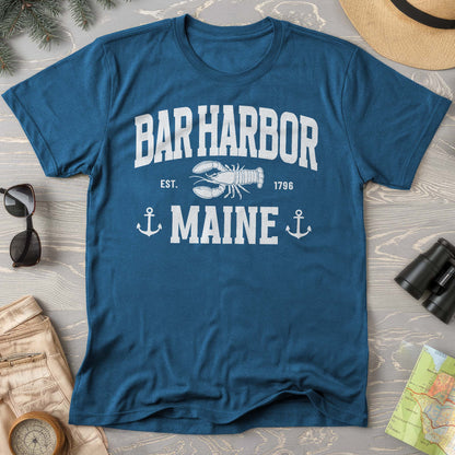 Bar Harbor Maine "Nautical Lobster" Comfort Colors T-Shirt