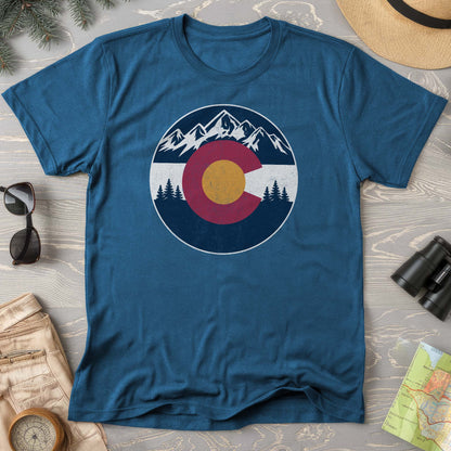 Colorado Badge Textured Comfort Colors T-Shirt