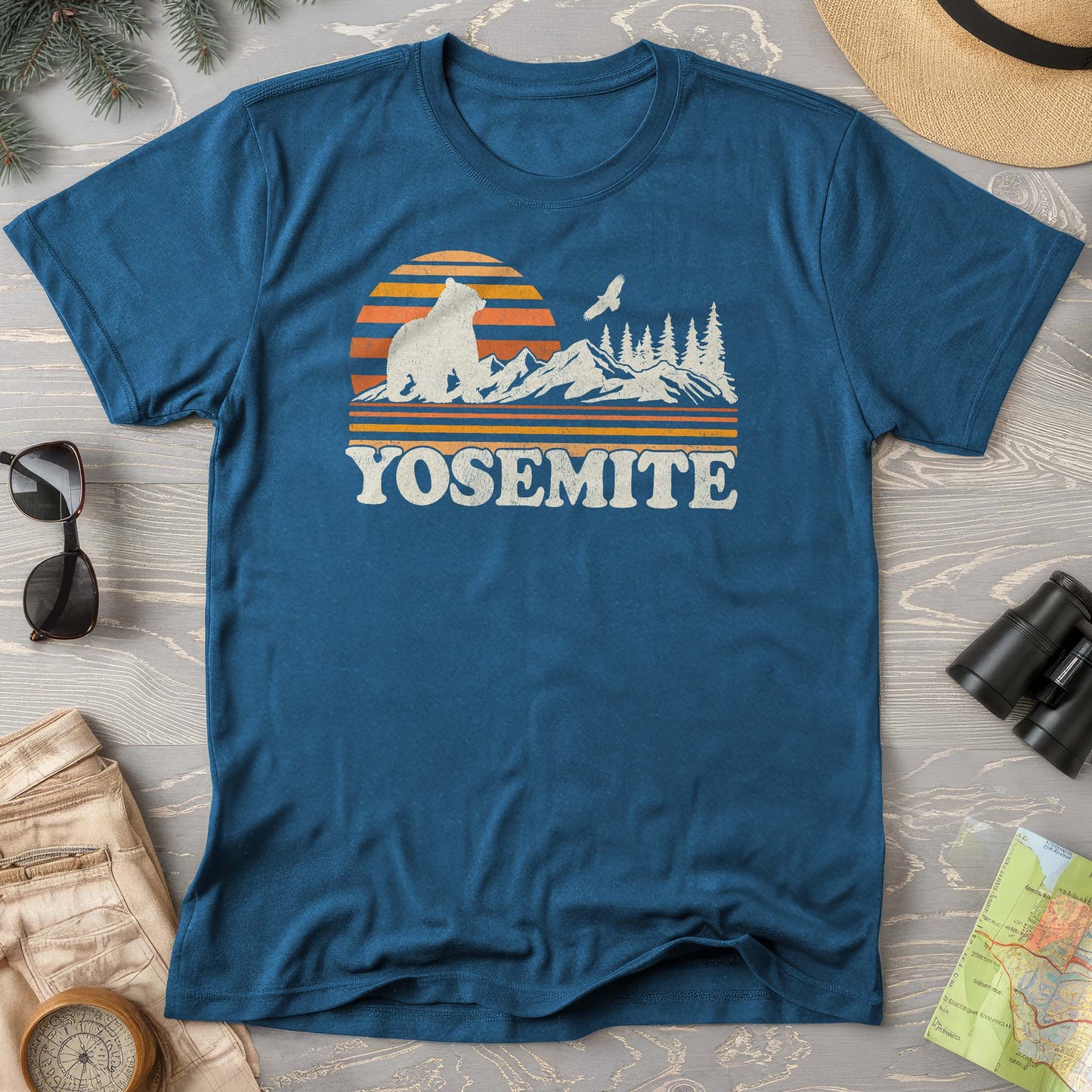 Yosemite Retro Sunset Comfort Colors T-Shirt