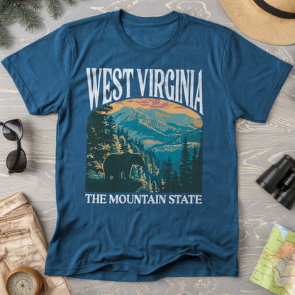 West Virginia Mountain State "Big and Bold" Comfort Colors T-Shirt