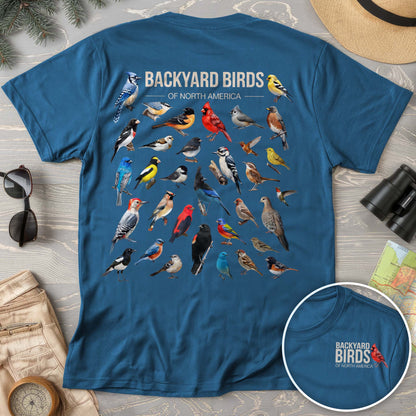 Backyard Birds Front/Back Print Comfort Colors T-Shirt