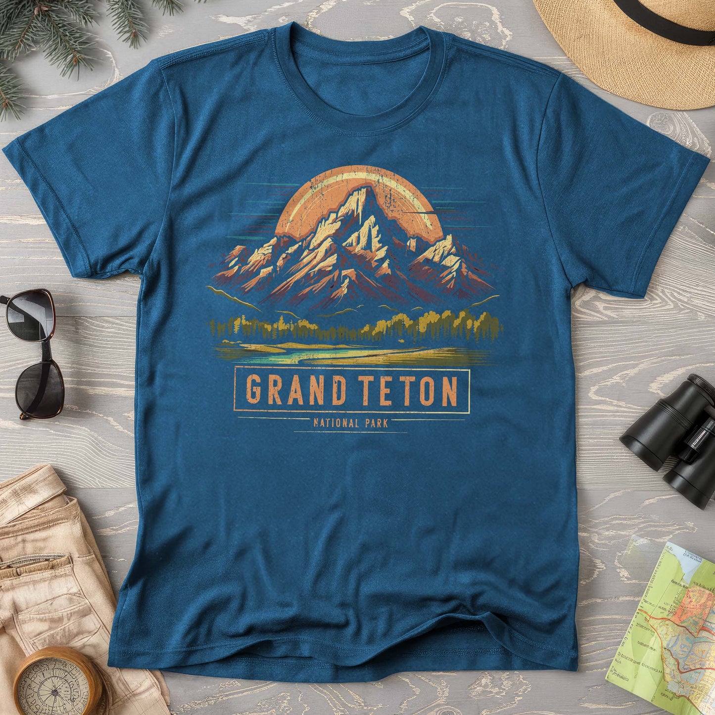 Grand Teton National Park Vintage Tetons Comfort Colors T-Shirt