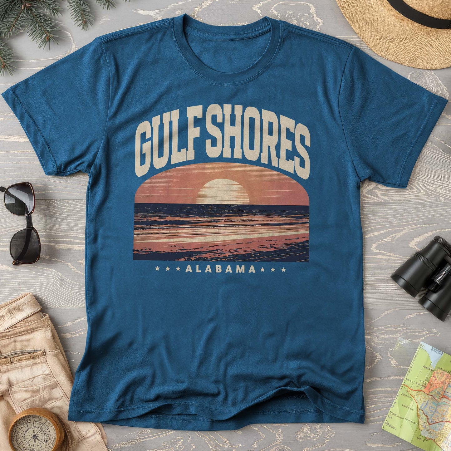 Gulf Shores Alabama "Varsity" Comfort Colors Shirt
