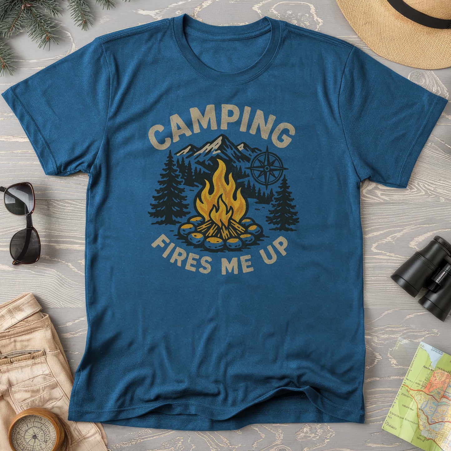 Camping Fires Me Up Comfort Colors T-Shirt