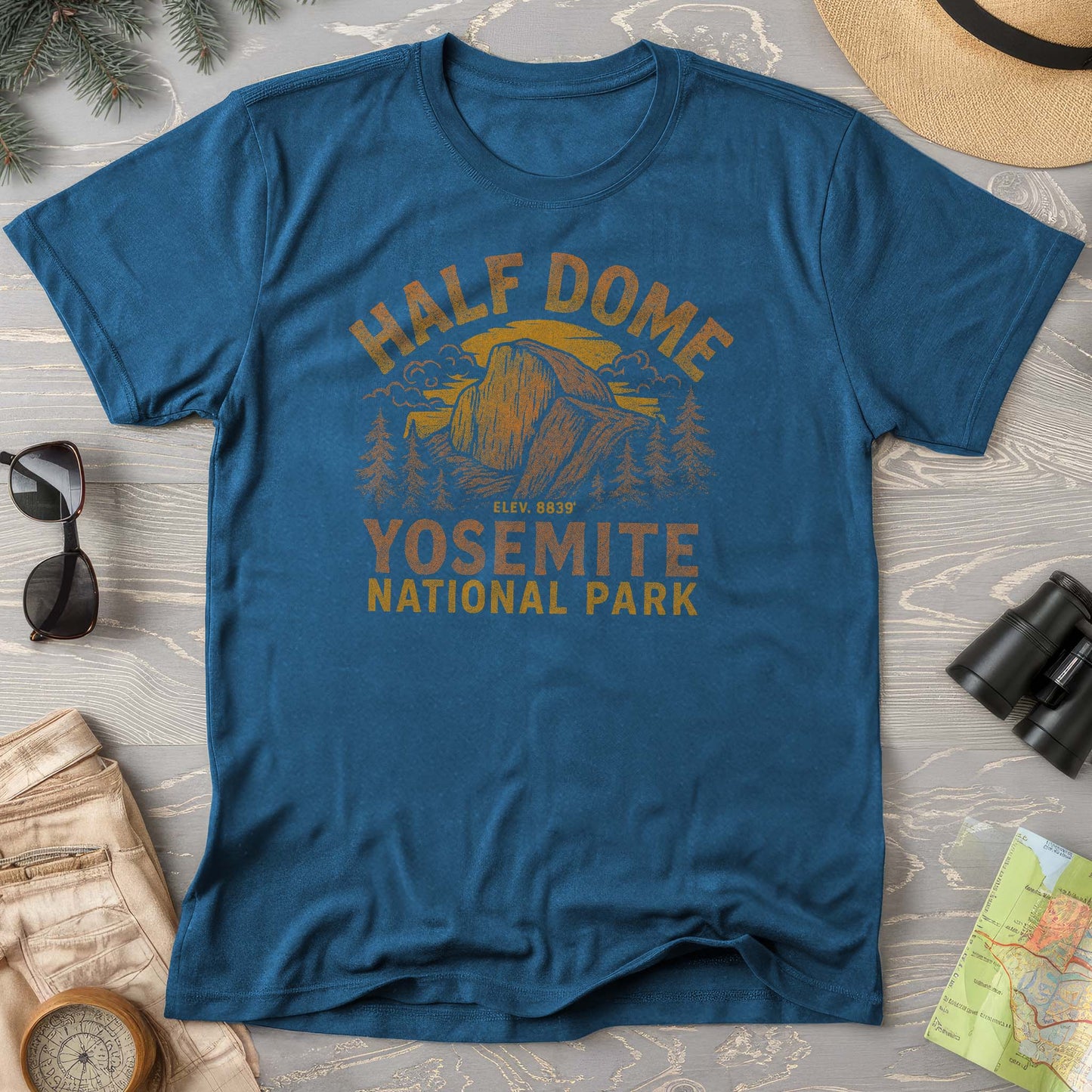 Yosemite Half Dome "Halftone" Print Comfort Colors T-Shirt