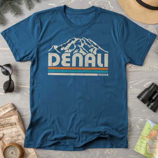 Bargain Bin Overstock! Denali Alaska Retro Stripe Comfort Colors T-Shirt
