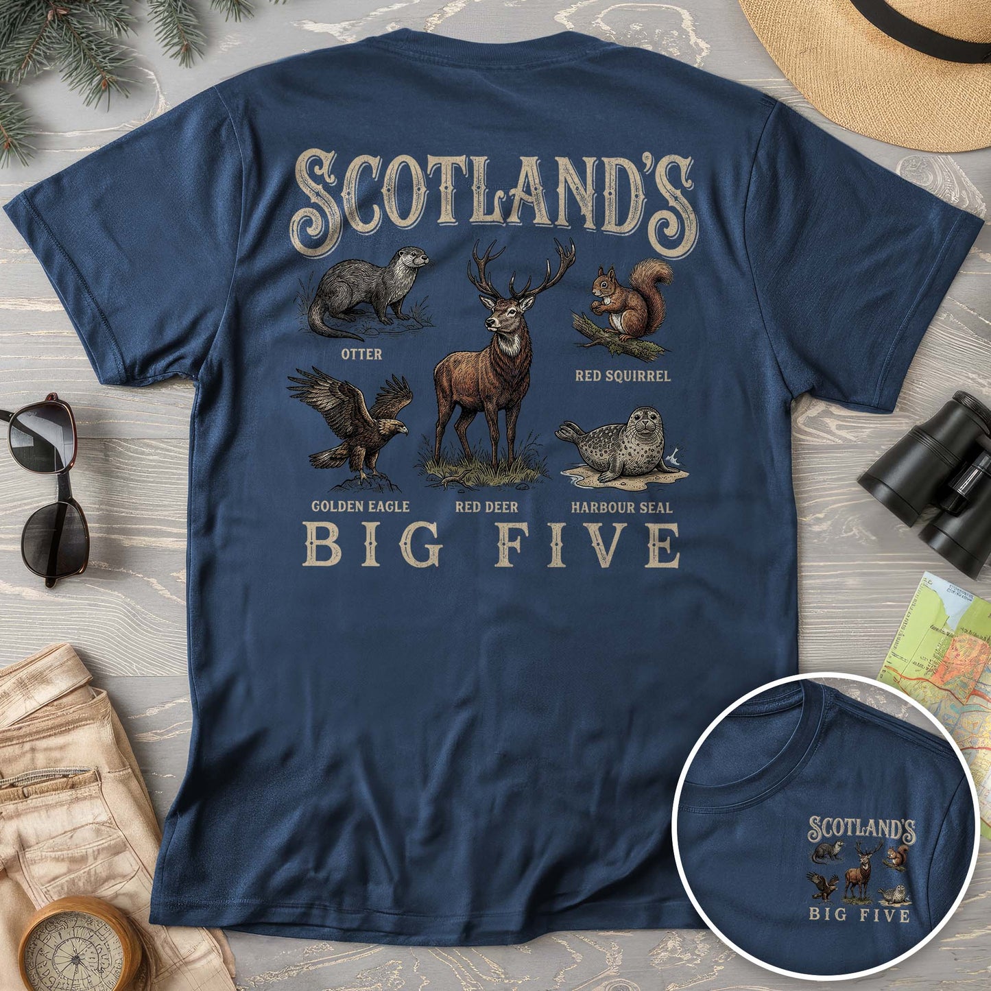 Scotland's Big Five Comfort Colors T-shirt