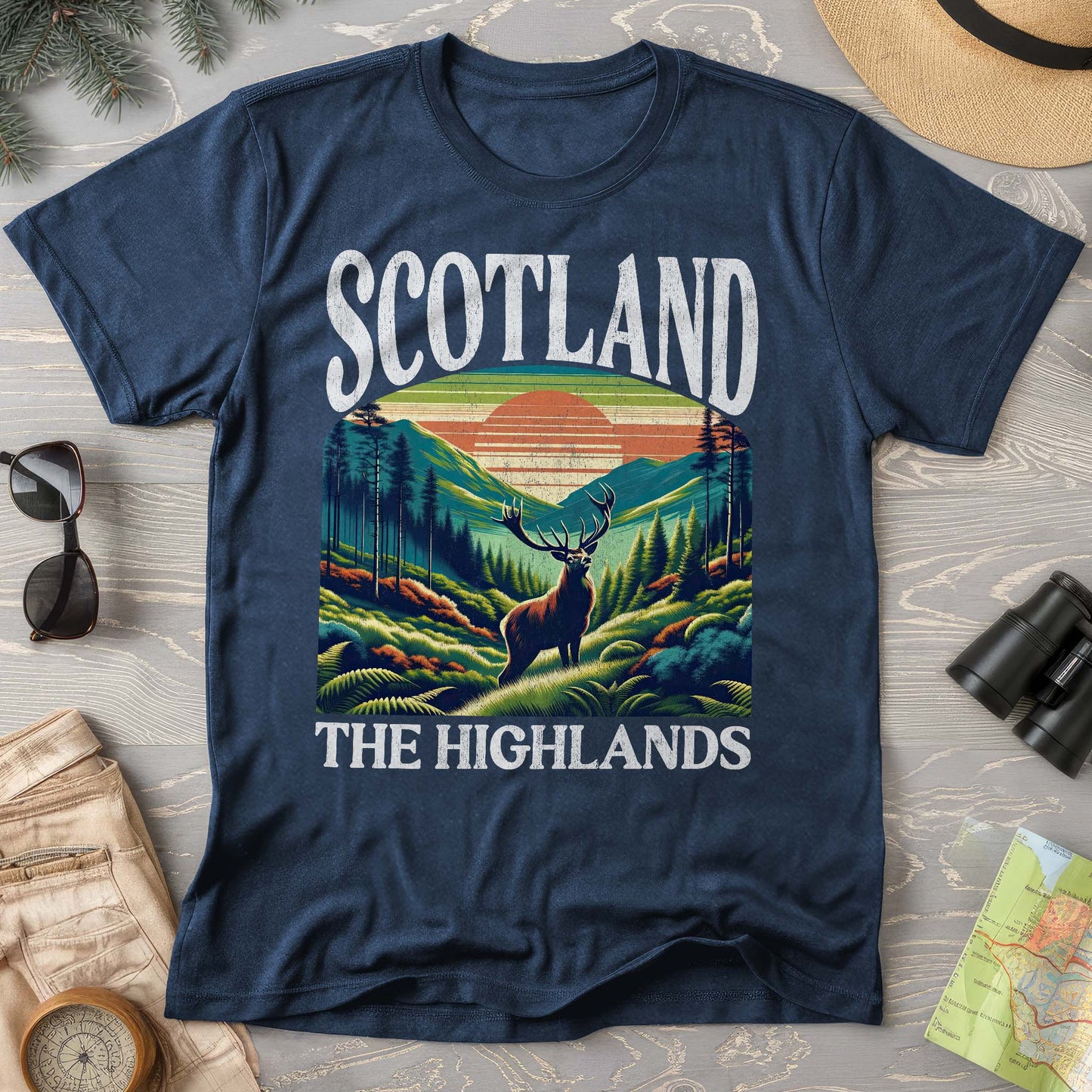 Scotland Highlands "Big and Bold" Comfort Colors T-Shirt