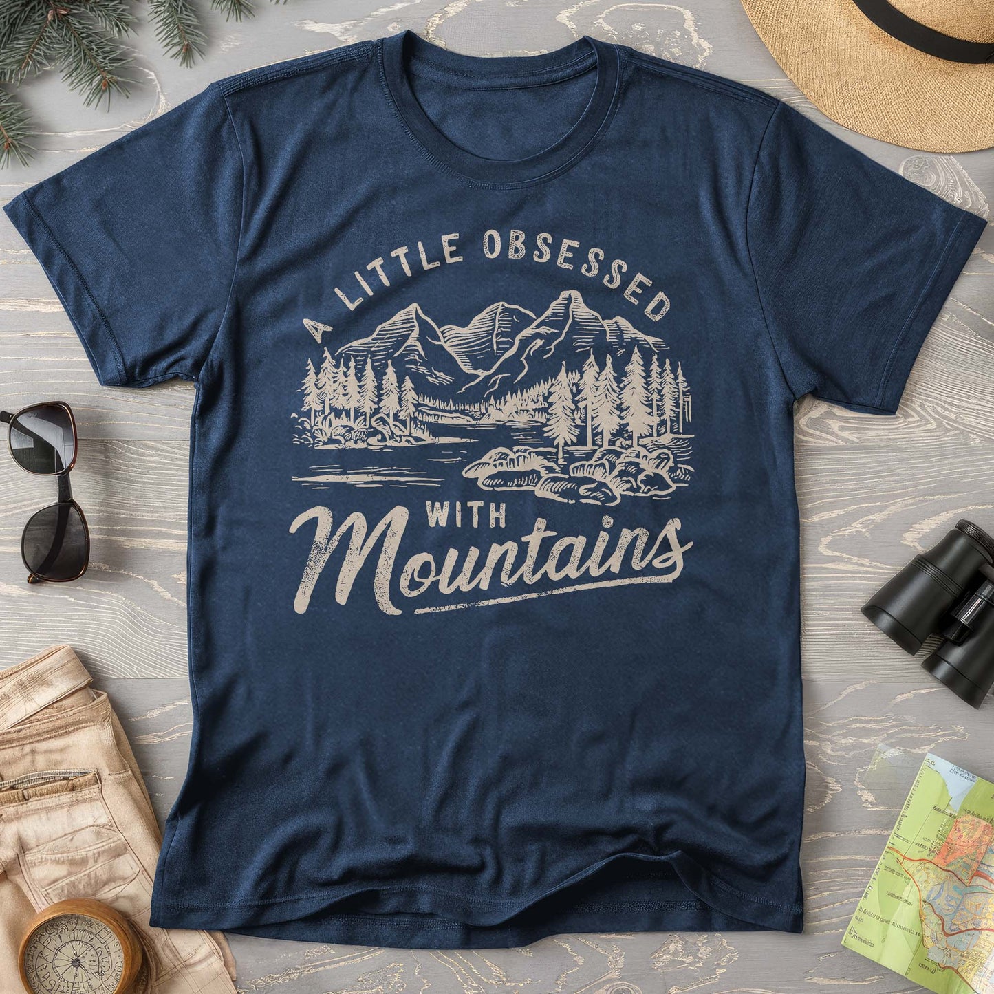 "A Little Obsessed with Mountains" Comfort Colors T-Shirt