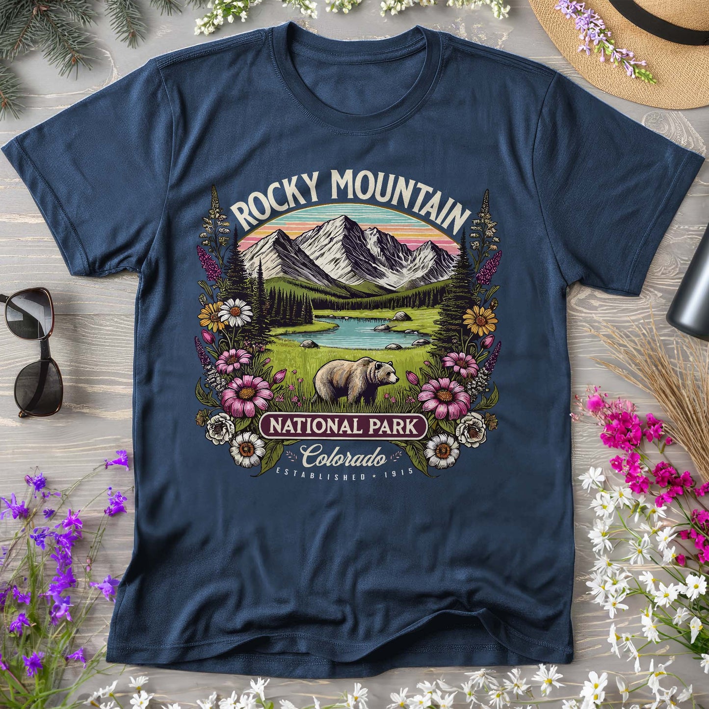 Rocky Mountain National Park "Wildflower" Comfort Colors T-Shirt