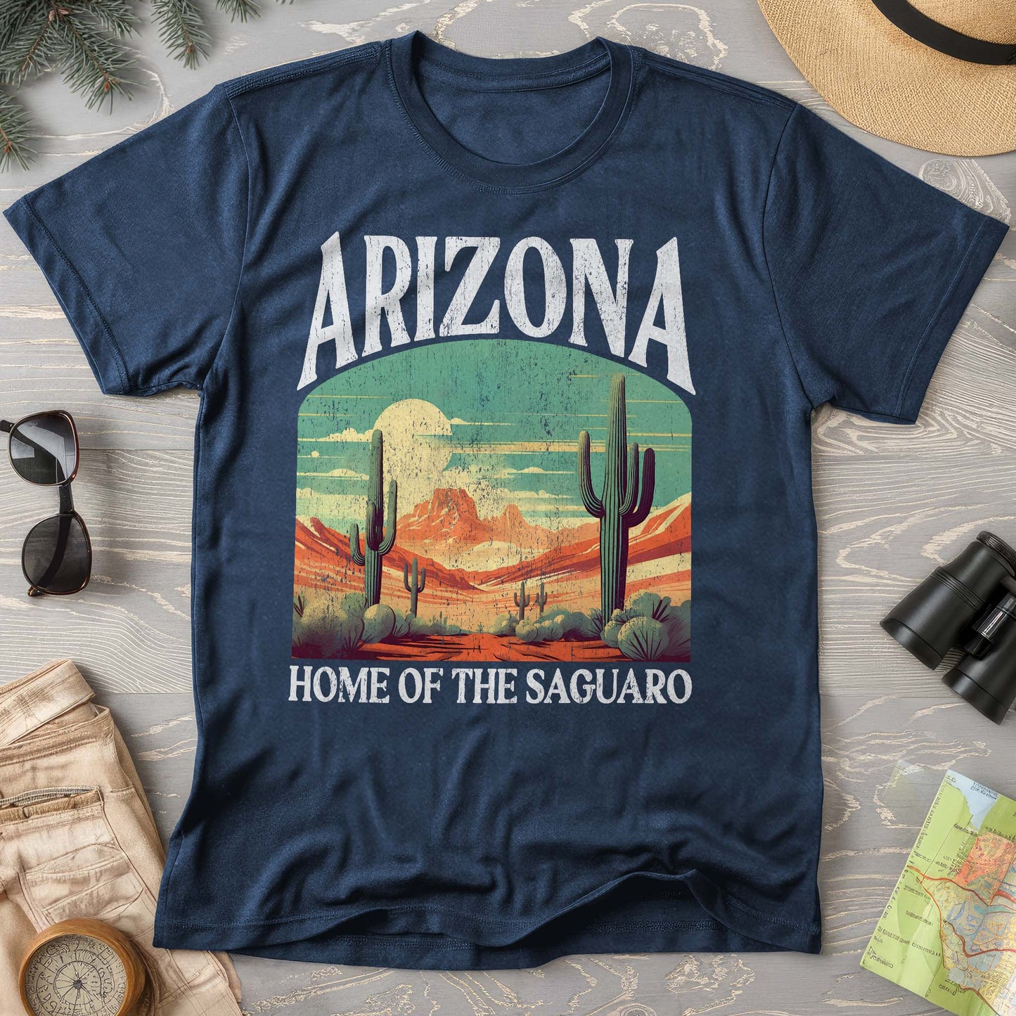 Arizona Saguaro "Big and Bold" Comfort Colors State T-Shirt