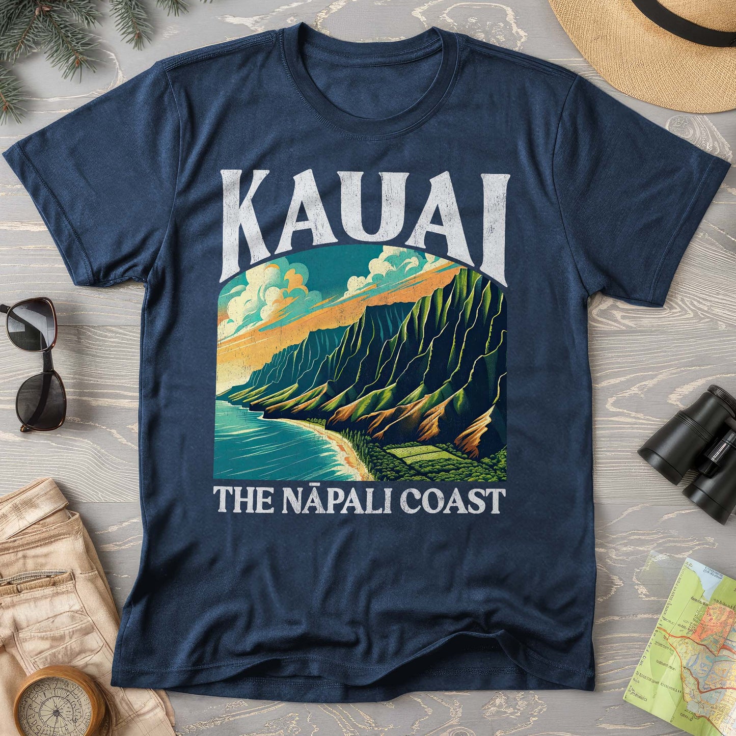 Kauai Nā Pali Coast "Big and Bold" Comfort Colors T-Shirt