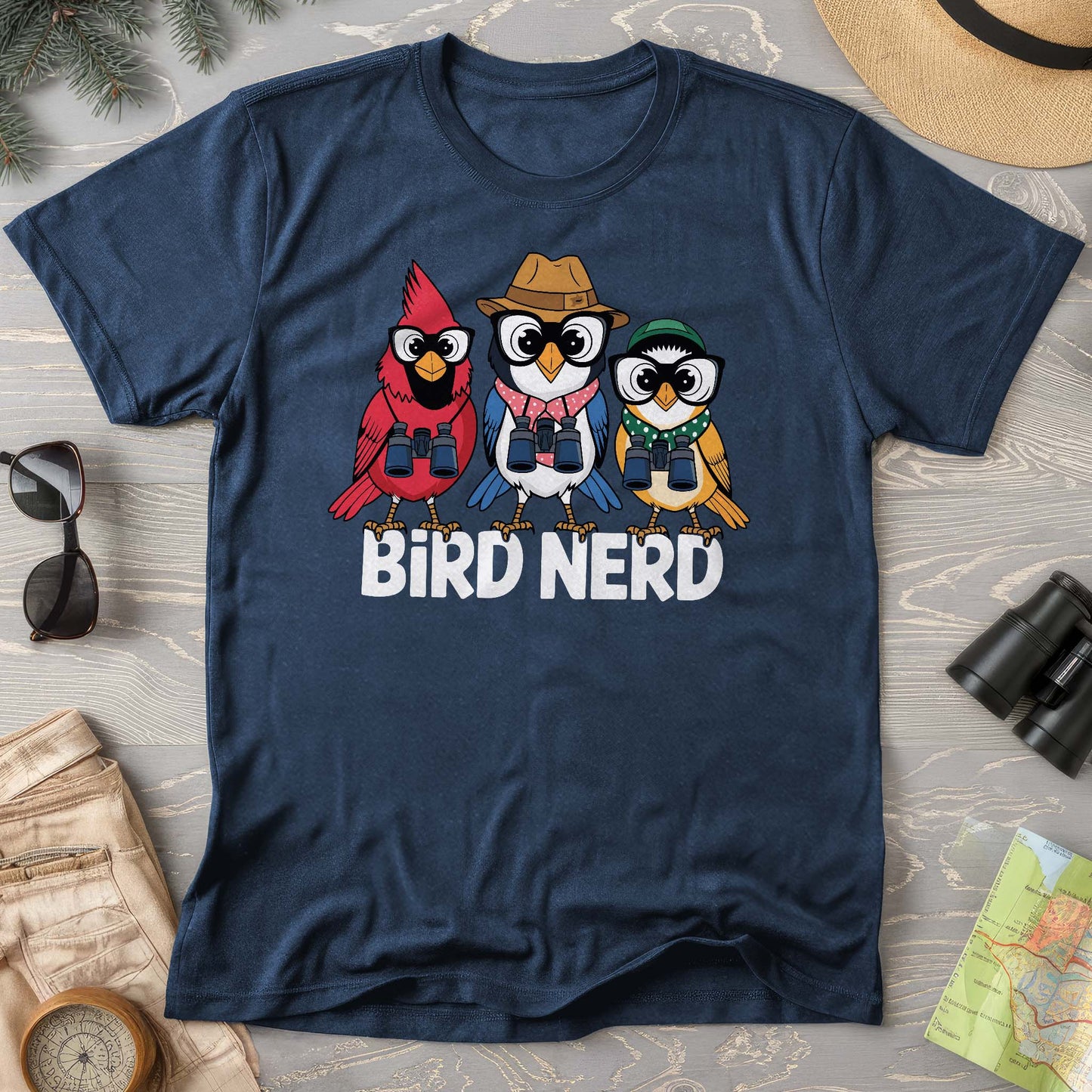Bird Nerd "Birding Birds" Comfort Colors T-Shirt