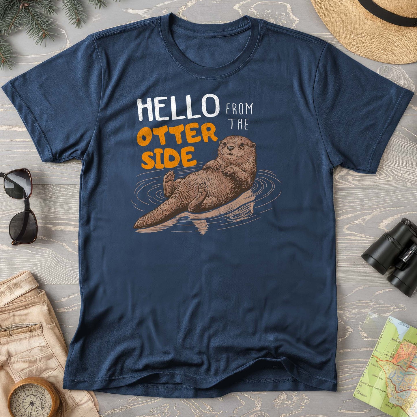 Hello From the Otter Side Comfort Colors T-shirt