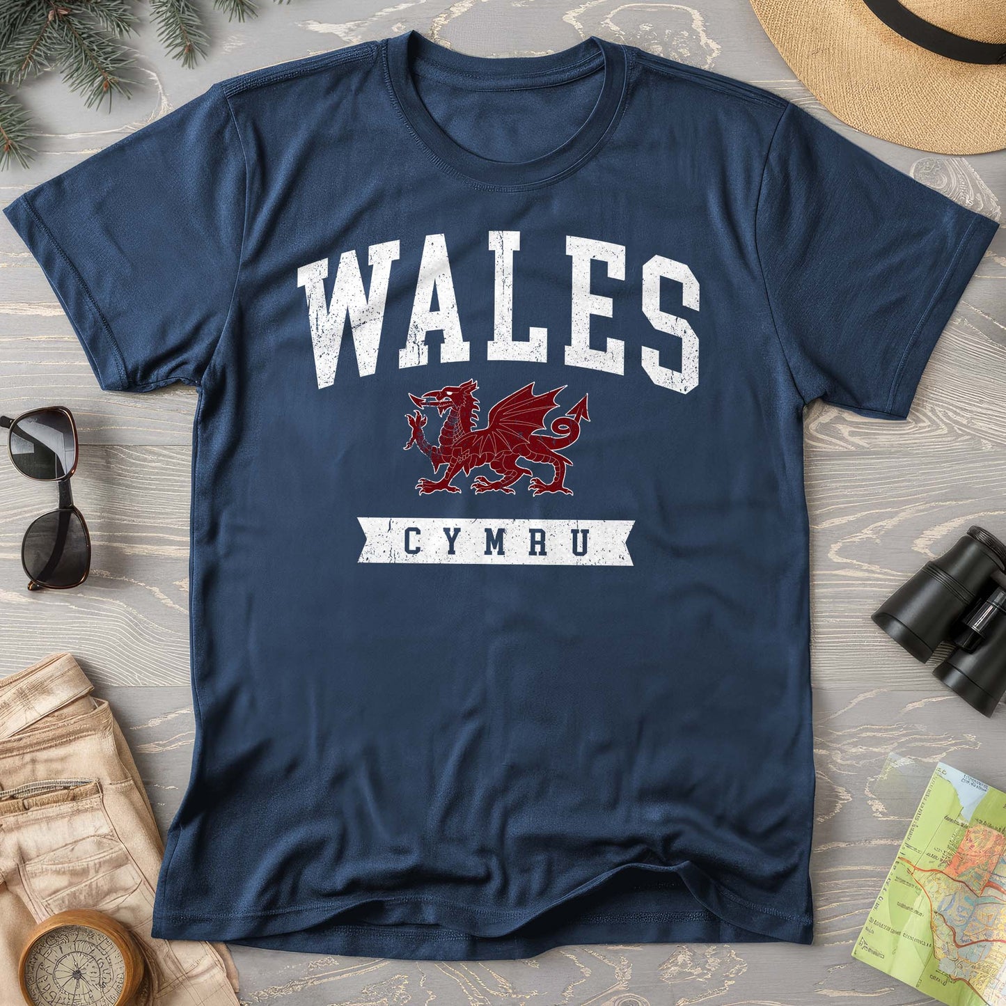 Wales Varsity Dragon Comfort Colors T-shirt