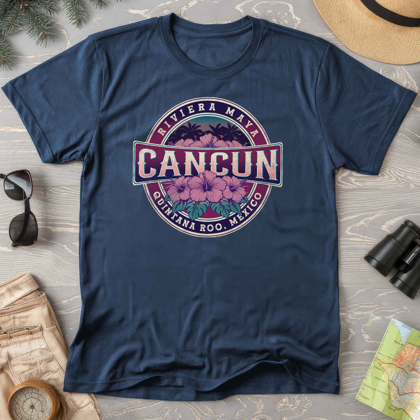Cancun Badge Comfort Colors T-shirt