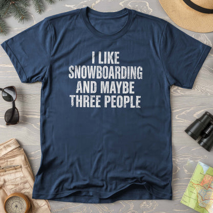 I Like Snowboarding Comfort Colors T-shirt